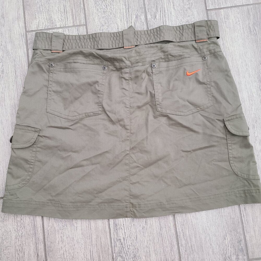 Nike Golf Sport Dri-Fit Olive Green Cargo Skirt Women's Size 10 - Picture 12 of 12